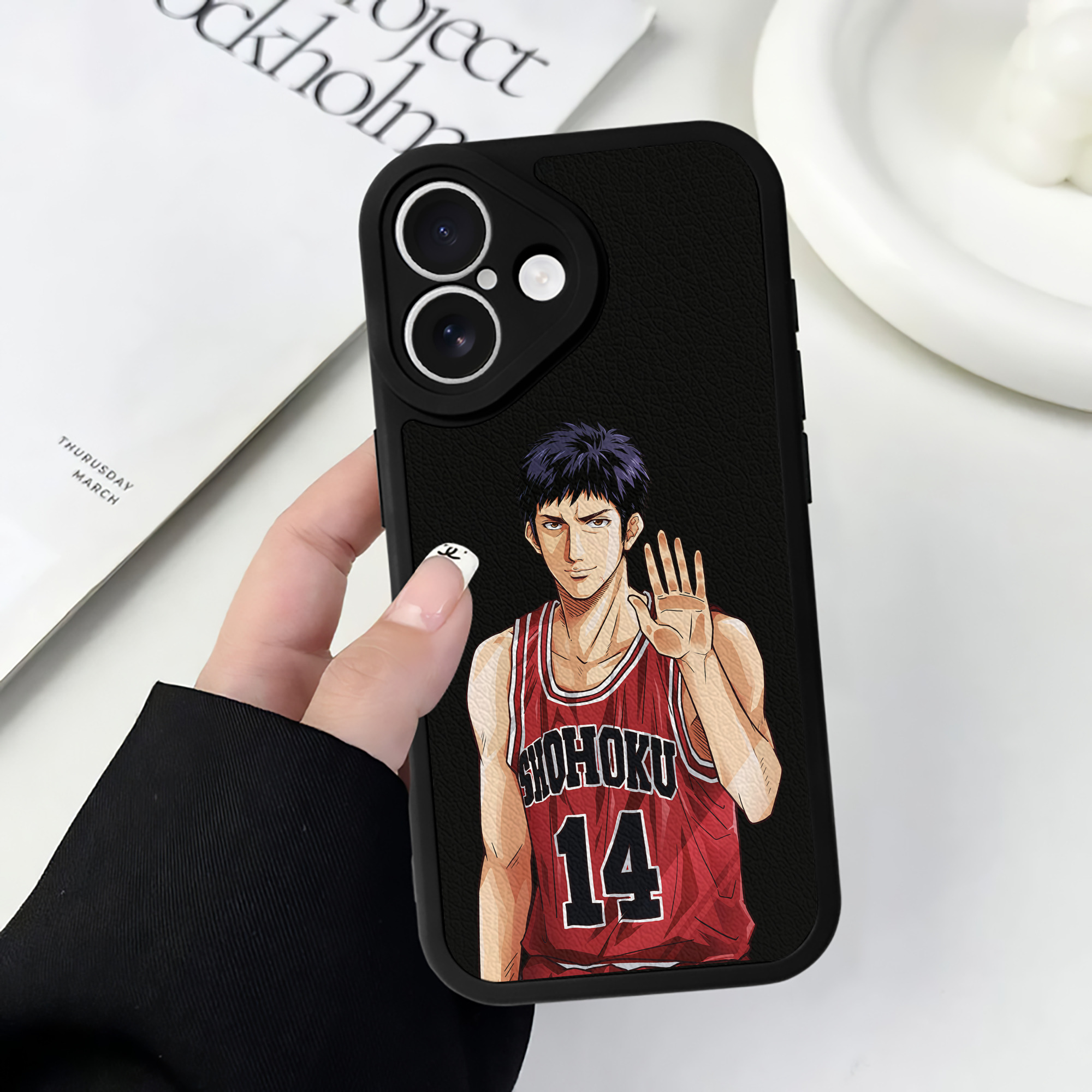 （画像用） SLAM DUNK／スラムダンク 【iPhone 16シリーズ対応】シリコンスマホケース（レザー調） 材質：シリコン